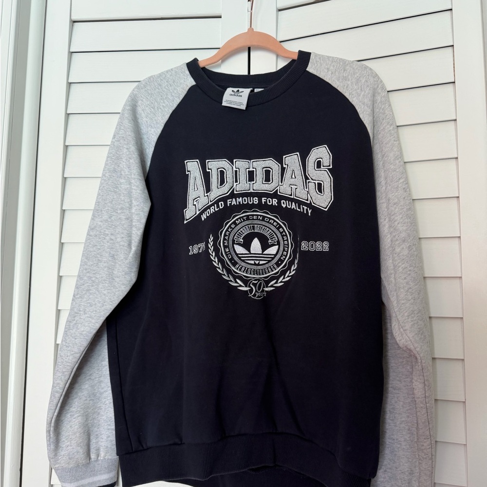 adidas navy Crewneck Sweatshirt